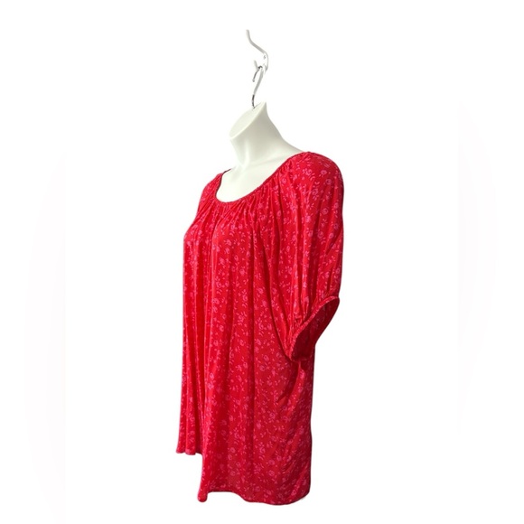 Penningtons, Plus Size Floral Red Blouse, 2X - Picture 5 of 10